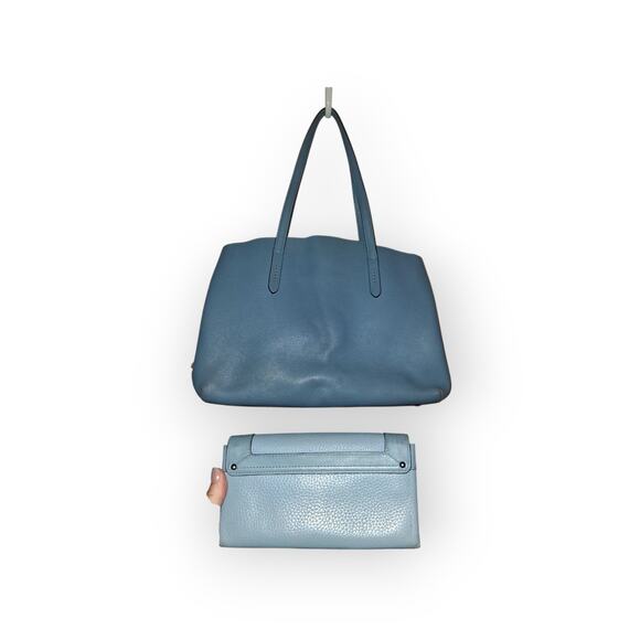 Coach Pebble Leather Tote Bag with Tag Charm - Picture 6 of 8